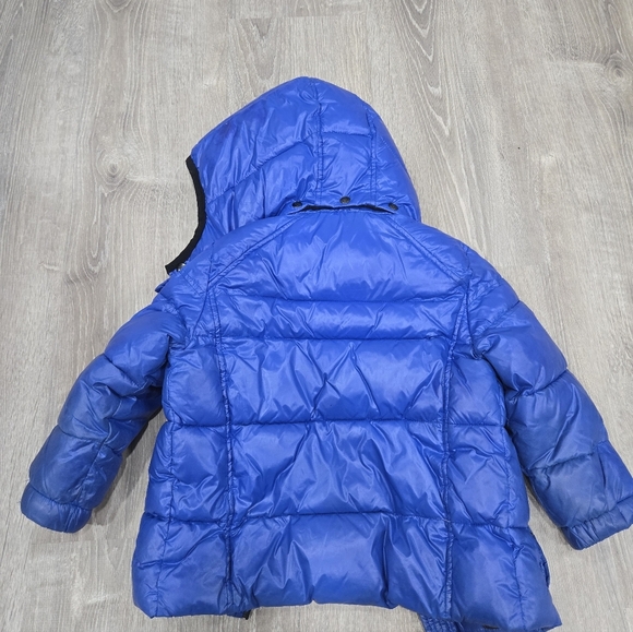 S13 Cobalr Blue Quilted Hooded Puffer Jacket Size 4-5 - Picture 3 of 4
